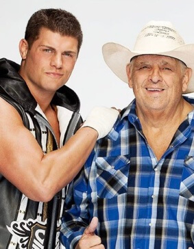 Michelle Rubio's late husband and their son, Cody Rhodes.